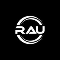 rau Brief Logo Design im Illustration. Vektor Logo, Kalligraphie Designs zum Logo, Poster, Einladung, usw.