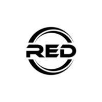 röd brev logotyp design i illustration. vektor logotyp, kalligrafi mönster för logotyp, affisch, inbjudan, etc.