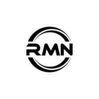 rmn-brief-logo-design in der illustration. Vektorlogo, Kalligrafie-Designs für Logo, Poster, Einladung usw. vektor