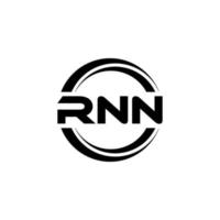 rnn brev logotyp design i illustration. vektor logotyp, kalligrafi mönster för logotyp, affisch, inbjudan, etc.