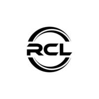 Rcl-Brief-Logo-Design in Abbildung. Vektorlogo, Kalligrafie-Designs für Logo, Poster, Einladung usw. vektor