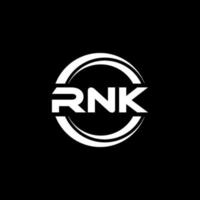 rnk brev logotyp design i illustration. vektor logotyp, kalligrafi mönster för logotyp, affisch, inbjudan, etc.