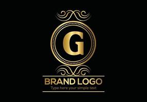 Initiale Brief Luxus Logo Vorlage im Vektor Kunst