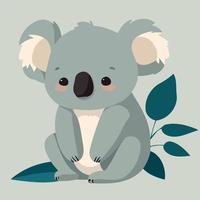 allmänning koala gräsätande däggdjur djur- kropp vektor