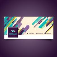 Business facebook header design vektor