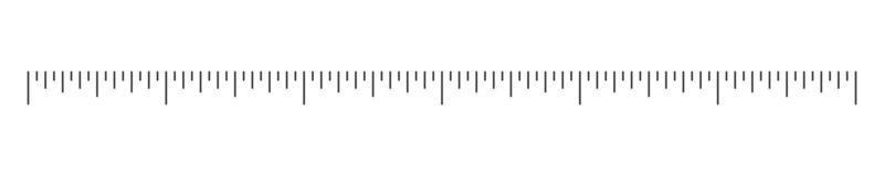 horizontal Lineal oder Thermometer Skala. Vorlage zum meteorologisch, medizinisch oder Mathematik Messung Werkzeug vektor