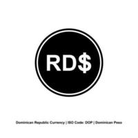 dominikanisch Republik Währung Symbol, dominikanisch Peso Symbol, dop unterzeichnen. Vektor Illustration