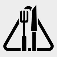 kein Essen Symbol Symbol isolieren auf weißem Hintergrund, Vektor-Illustration vektor
