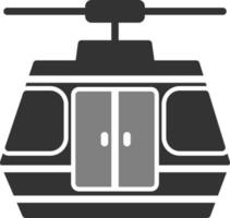 Seilbahn-Vektor-Symbol vektor