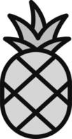 Ananas-Vektor-Symbol vektor