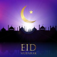 Eid Mubarak Hintergrund vektor