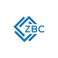 zbc Technologie Brief Logo Design auf Weiß Hintergrund. zbc kreativ Initialen Technologie Brief Logo Konzept. zbc Technik vektor