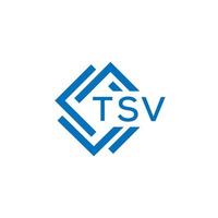 tsv Technologie Brief Logo Design auf Weiß Hintergrund. tsv kreativ Initialen Technologie Brief Logo Konzept. tsv Technologie Brief Design. vektor