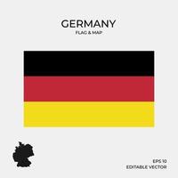deutschland flagge und karte
