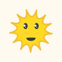 Sonne Emoticon Logo vektor