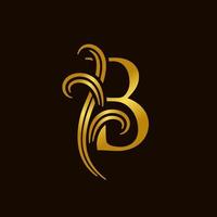 Luxus Initiale b Logo vektor