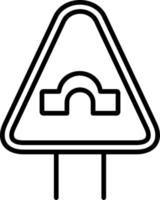 Brücke Straße Vektor Symbol