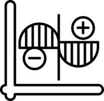 Markt Fluktuation Vektor Symbol