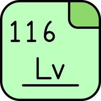 livermorium vektor ikon