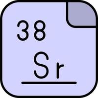 strontium vektor ikon