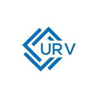 urv Technologie Brief Logo Design auf Weiß Hintergrund. urv kreativ Initialen Technologie Brief Logo Konzept. urv Technologie Brief Design. vektor