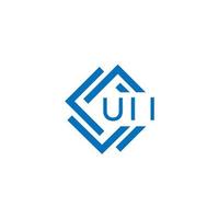 uii teknologi brev logotyp design på vit bakgrund. uii kreativ initialer teknologi brev logotyp begrepp. uii tech vektor