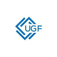 ugf teknologi brev logotyp design på vit bakgrund. ugf kreativ initialer teknologi brev logotyp begrepp. ugf teknologi brev design. vektor