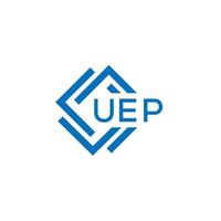 uep Technologie Brief Logo Design auf Weiß Hintergrund. uep kreativ Initialen Technologie Brief Logo Konzept. uep Technologie Brief Design. vektor