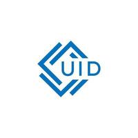 uid teknologi brev logotyp design på vit bakgrund. uid kreativ initialer teknologi brev logotyp begrepp. uid teknologi brev design. vektor