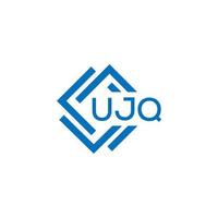 ujq Technologie Brief Logo Design auf Weiß Hintergrund. ujq kreativ Initialen Technologie Brief Logo Konzept. ujq Technologie Brief Design. vektor