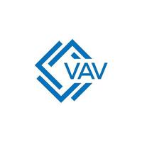 vav teknologi brev logotyp design på vit bakgrund. vav kreativ initialer teknologi brev logotyp begrepp. vav teknologi brev design. vektor