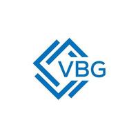 vbg Technologie Brief Logo Design auf Weiß Hintergrund. vbg kreativ Initialen Technologie Brief Logo Konzept. vbg Technologie Brief Design. vektor