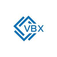 vbx teknologi brev logotyp design på vit bakgrund. vbx kreativ initialer teknologi brev logotyp begrepp. vbx teknologi brev design. vektor