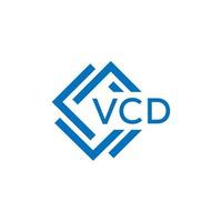 vcd Technologie Brief Logo Design auf Weiß Hintergrund. vcd kreativ Initialen Technologie Brief Logo Konzept. vcd Technologie Brief Design. vektor