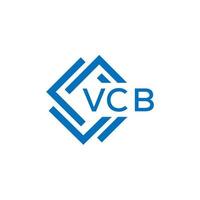 vcb Technologie Brief Logo Design auf Weiß Hintergrund. vcb kreativ Initialen Technologie Brief Logo Konzept. vcb Technologie Brief Design. vektor