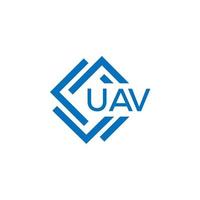 uav teknologi brev logotyp design på vit bakgrund. uav kreativ initialer teknologi brev logotyp begrepp. uav teknologi brev design. vektor