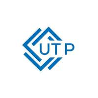 utp Technologie Brief Logo Design auf Weiß Hintergrund. utp kreativ Initialen Technologie Brief Logo Konzept. utp Technologie Brief Design. vektor