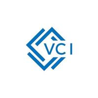 vci Technologie Brief Logo Design auf Weiß Hintergrund. vci kreativ Initialen Technologie Brief Logo Konzept. vci Technologie Brief Design. vektor