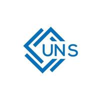 uns teknologi brev logotyp design på vit bakgrund. uns kreativ initialer teknologi brev logotyp begrepp. uns teknologi brev design. vektor