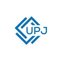 upj teknologi brev logotyp design på vit bakgrund. upj kreativ initialer teknologi brev logotyp begrepp. upj teknologi brev design. vektor