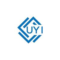 uyi Technologie Brief Logo Design auf Weiß Hintergrund. uyi kreativ Initialen Technologie Brief Logo Konzept. uyi Technologie Brief Design. vektor