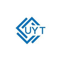 uyt Technologie Brief Logo Design auf Weiß Hintergrund. uyt kreativ Initialen Technologie Brief Logo Konzept. uyt Technologie Brief Design. vektor