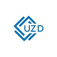 uzd teknologi brev logotyp design på vit bakgrund. uzd kreativ initialer teknologi brev logotyp begrepp. uzd teknologi brev design. vektor