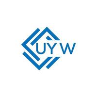 uyw Technologie Brief Logo Design auf Weiß Hintergrund. uyw kreativ Initialen Technologie Brief Logo Konzept. uyw Technologie Brief Design. vektor