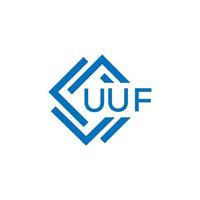 Uuf Technologie Brief Logo Design auf Weiß Hintergrund. Uuf kreativ Initialen Technologie Brief Logo Konzept. Uuf Technologie Brief Design. vektor