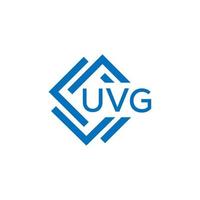 uvg teknologi brev logotyp design på vit bakgrund. uvg kreativ initialer teknologi brev logotyp begrepp. uvg teknologi brev design. vektor