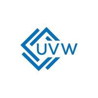 uvw teknologi brev logotyp design på vit bakgrund. uvw kreativ initialer teknologi brev logotyp begrepp. uvw teknologi brev design. vektor