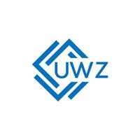 uwz teknologi brev logotyp design på vit bakgrund. uwz kreativ initialer teknologi brev logotyp begrepp. uwz teknologi brev design. vektor