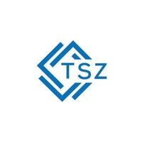 tsz teknologi brev logotyp design på vit bakgrund. tsz kreativ initialer teknologi brev logotyp begrepp. tsz teknologi brev design. vektor