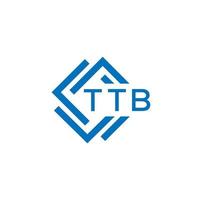 ttb Technologie Brief Logo Design auf Weiß Hintergrund. ttb kreativ Initialen Technologie Brief Logo Konzept. ttb Technologie Brief Design. vektor